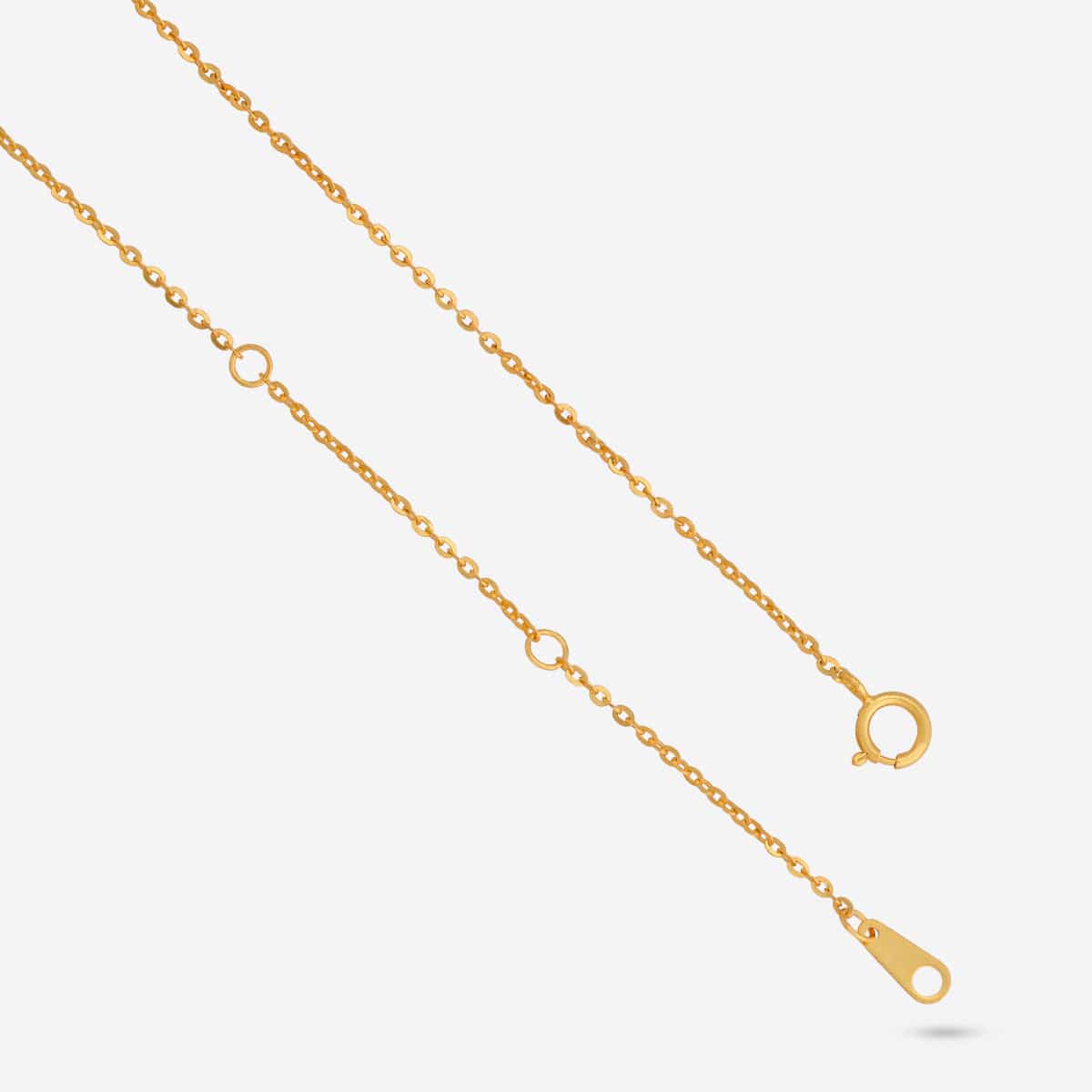 Silver Chain Pendant Earring Set 92.5 Silver Pendant With Chain and Earring Set 191387