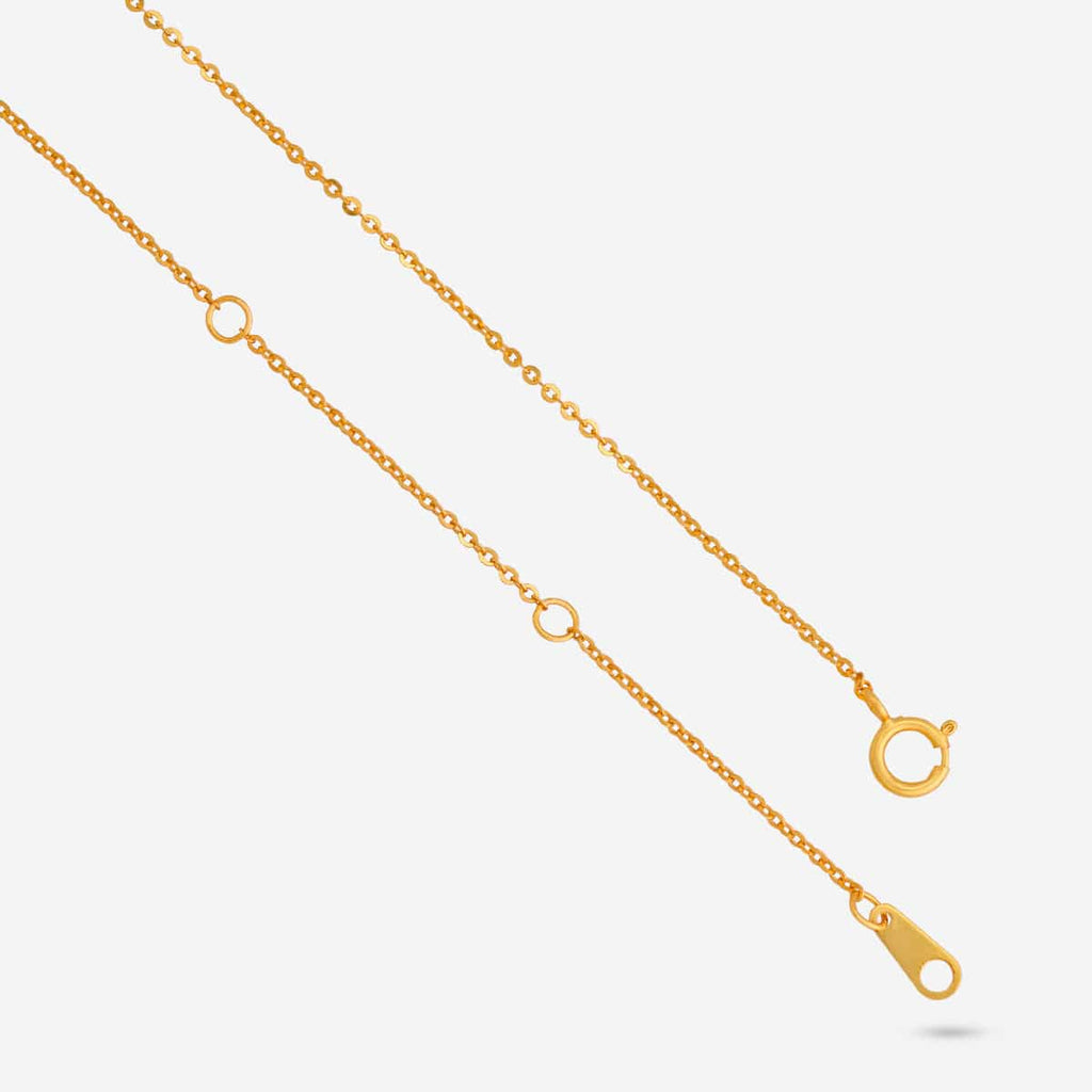 Silver Chain Pendant Earring Set 92.5 Silver Pendant With Chain and Earring Set 191388