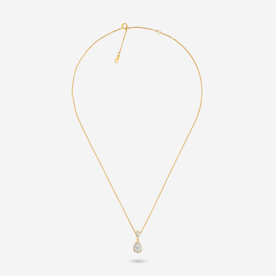 Silver Chain Pendant Earring Set 92.5 Silver Pendant With Chain and Earring Set 191388