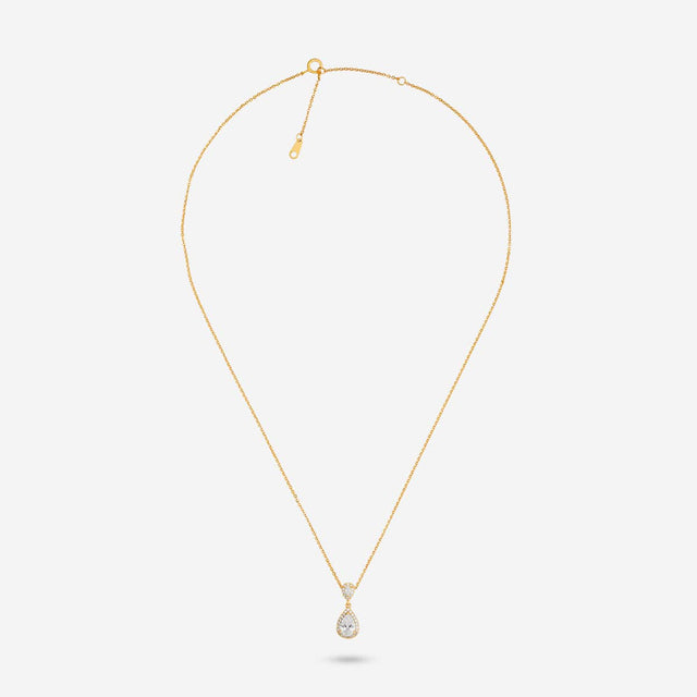 Silver Chain Pendant Earring Set 92.5 Silver Pendant With Chain and Earring Set 191388