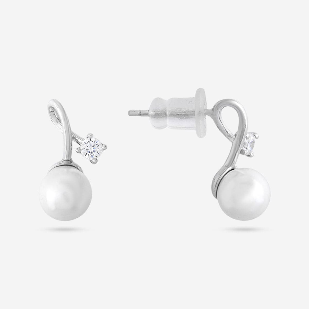 Silver Chain Pendant Earring Set 92.5 Silver Pendant with Chain and Earring Set 194614