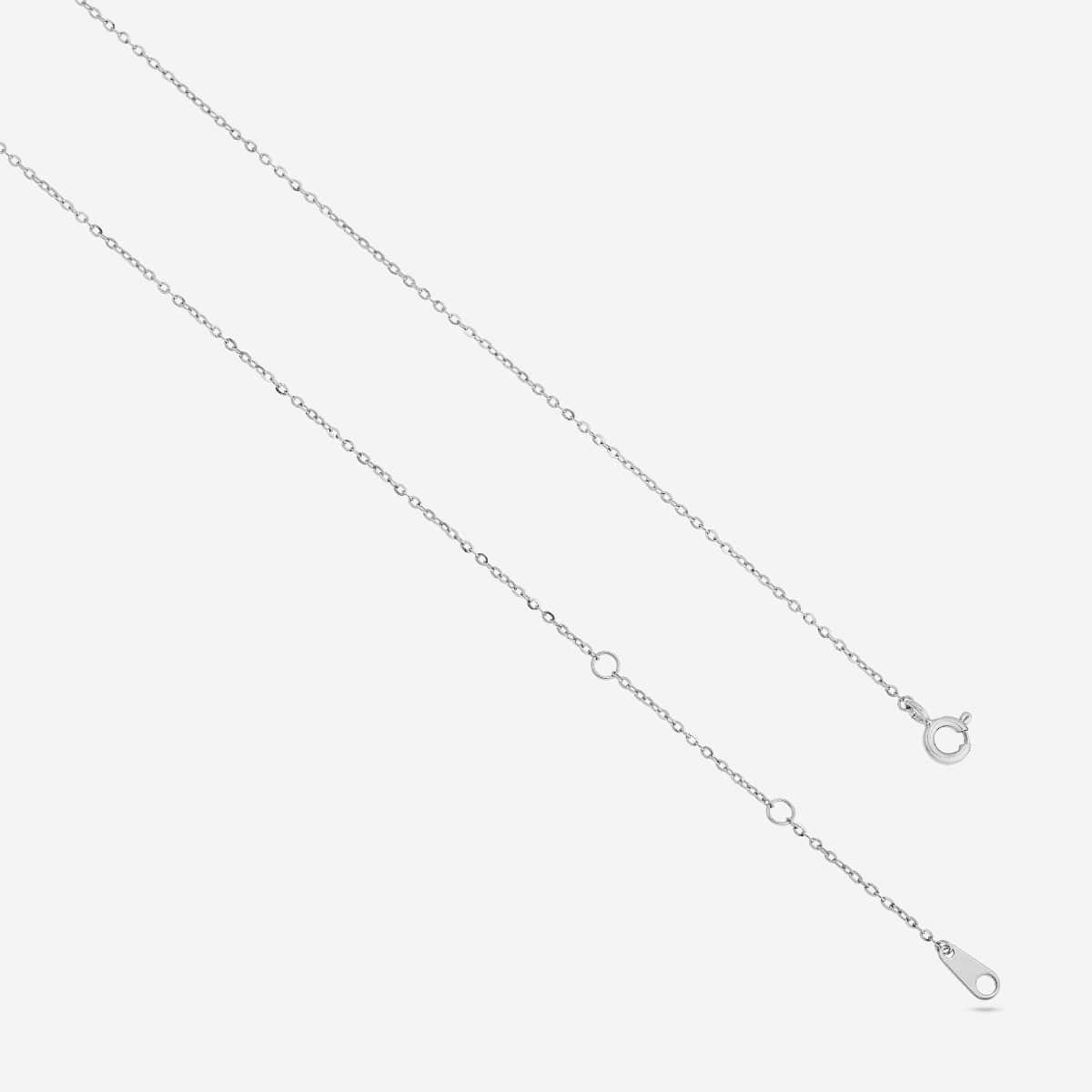 Silver Chain Pendant Earring Set 92.5 Silver Pendant with Chain and Earring Set 194614