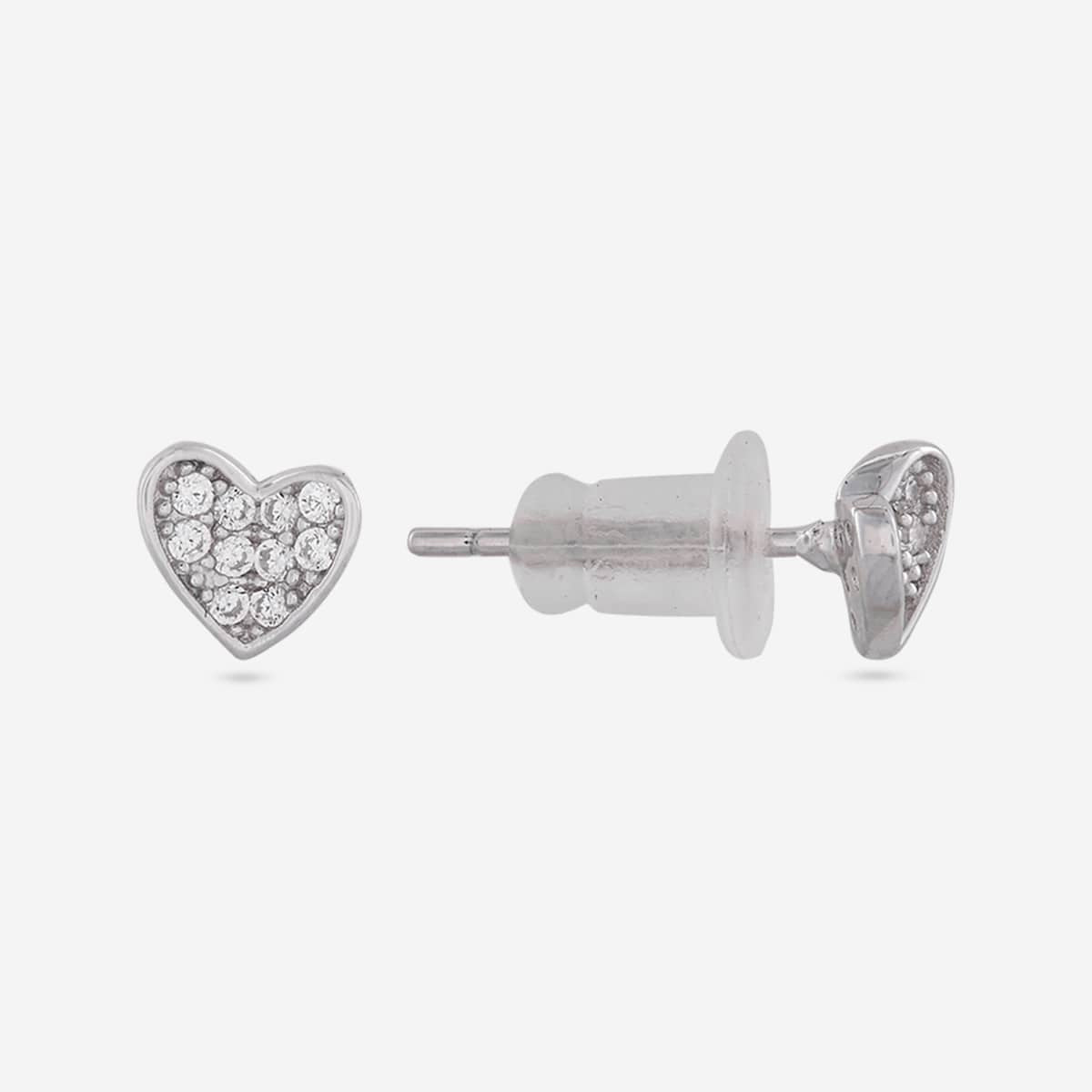 Silver Chain Pendant Earring Set 92.5 Silver Pendant with Chain and Earring Set 200625