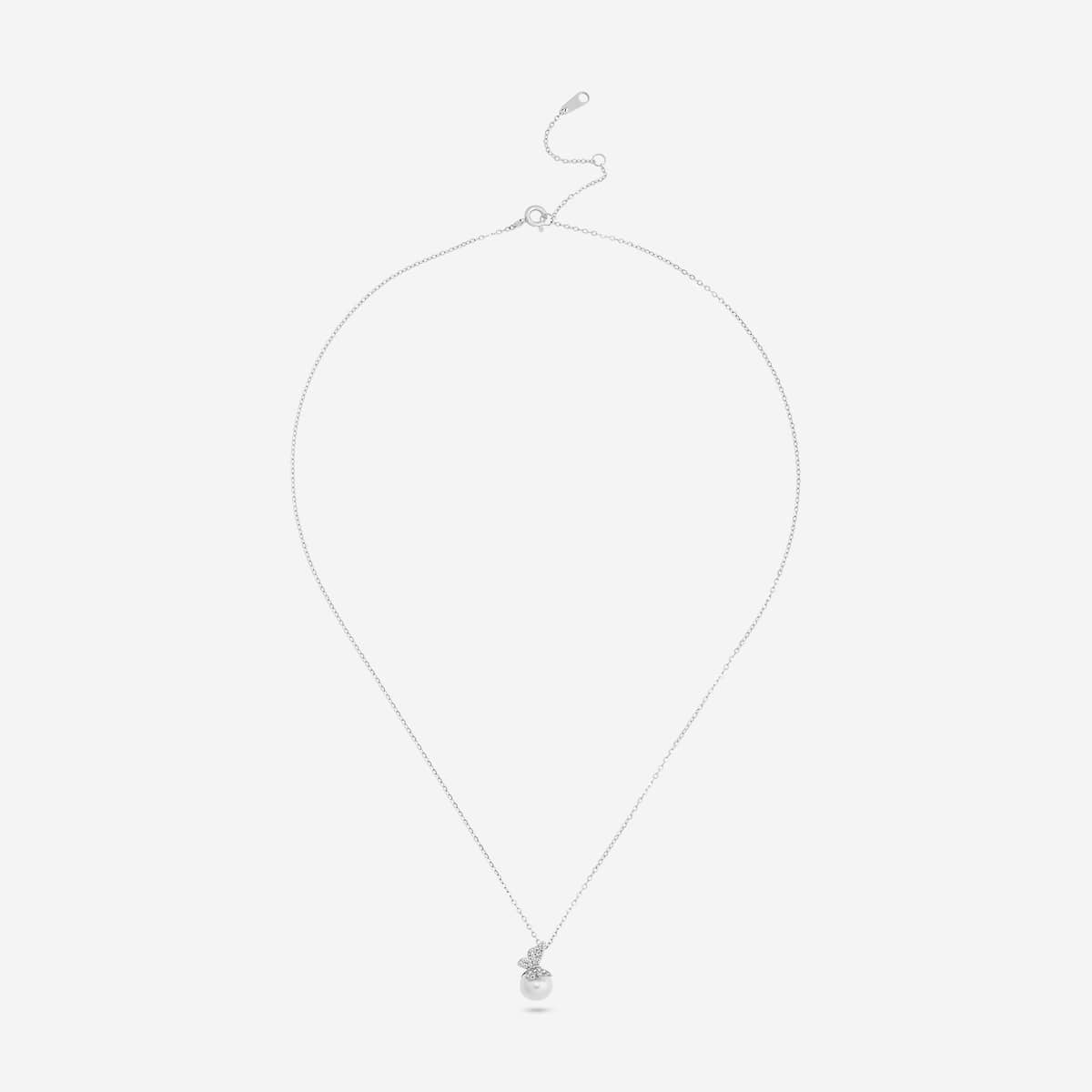 Silver Chain Pendant Earring Set 92.5 Silver Pendant with Chain and Earring Set 200635