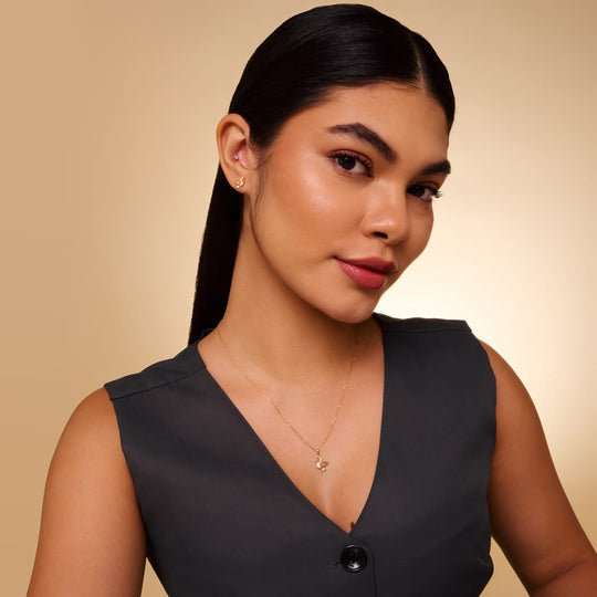 Silver Chain Pendant Earring Set 92.5 Silver Pendant with Chain and Earring Set 200641