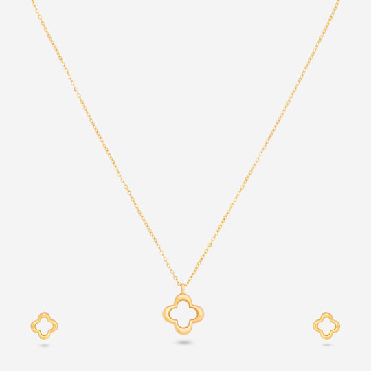 Silver Chain Pendant Earring Set 92.5 Silver Pendant with Chain and Earring Set 200621