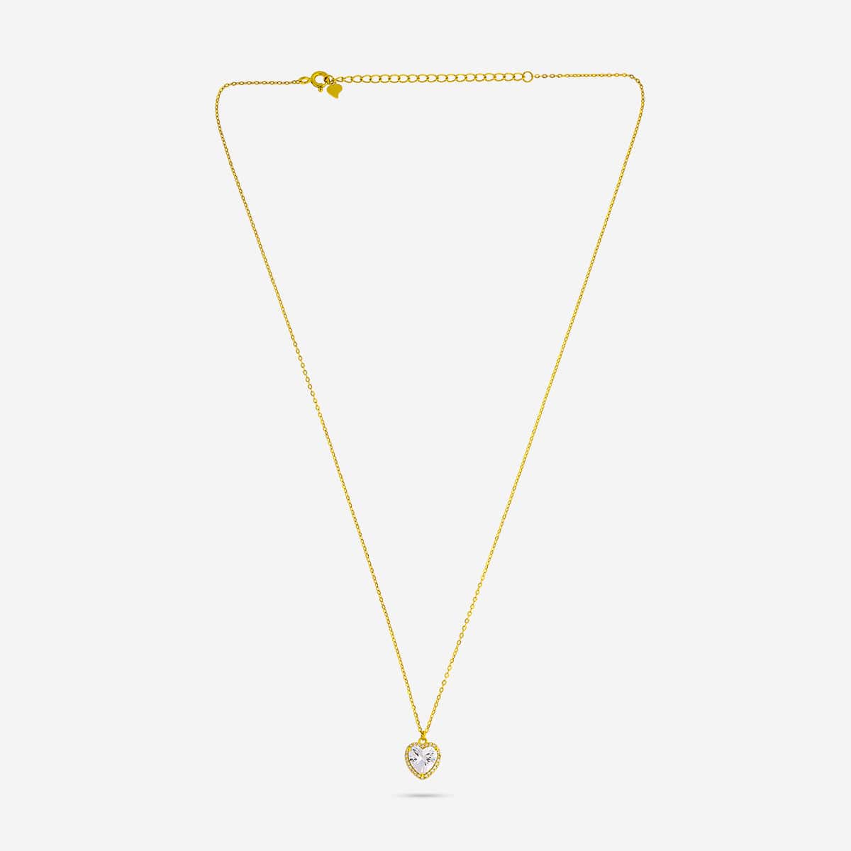 Silver Chain Pendant Earring Set 92.5 Silver Pendant with Chain and Earring Set 188219