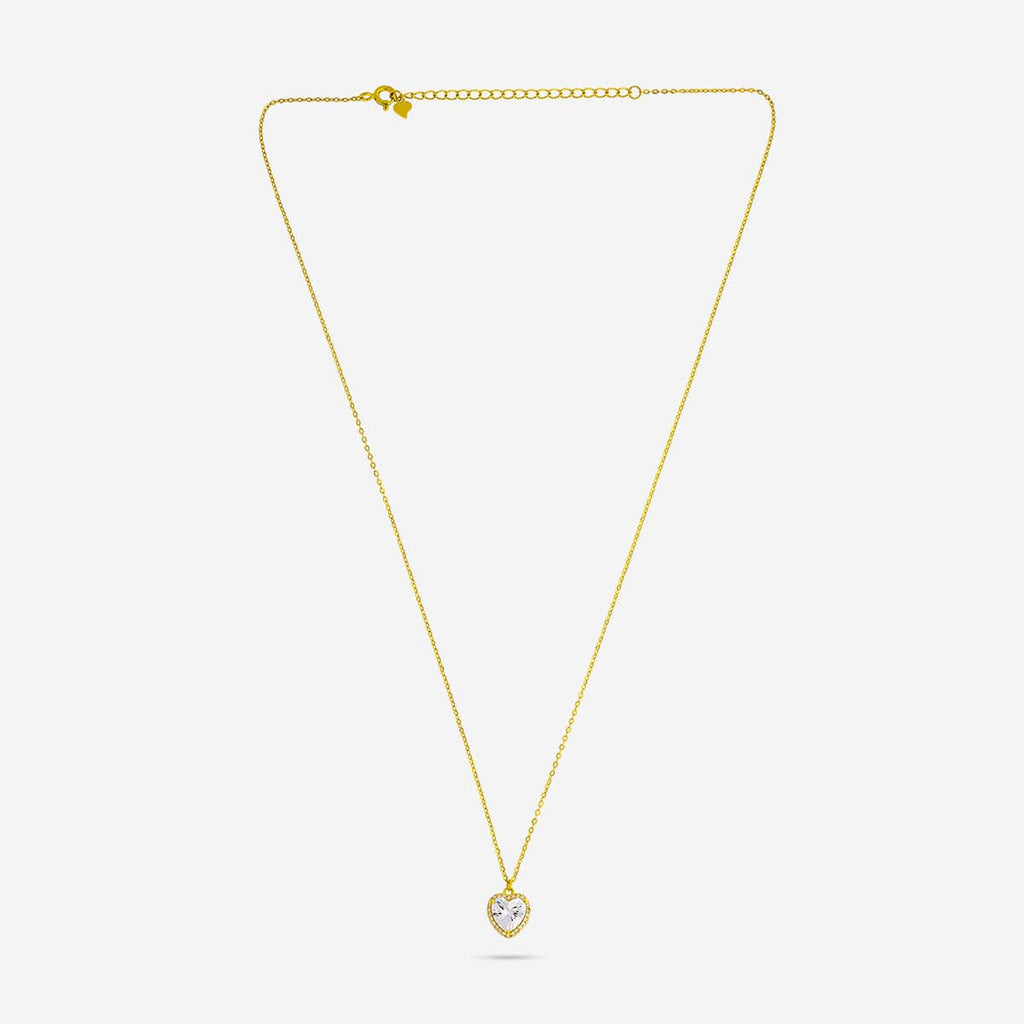 Silver Chain Pendant Earring Set 92.5 Silver Pendant with Chain and Earring Set 188219