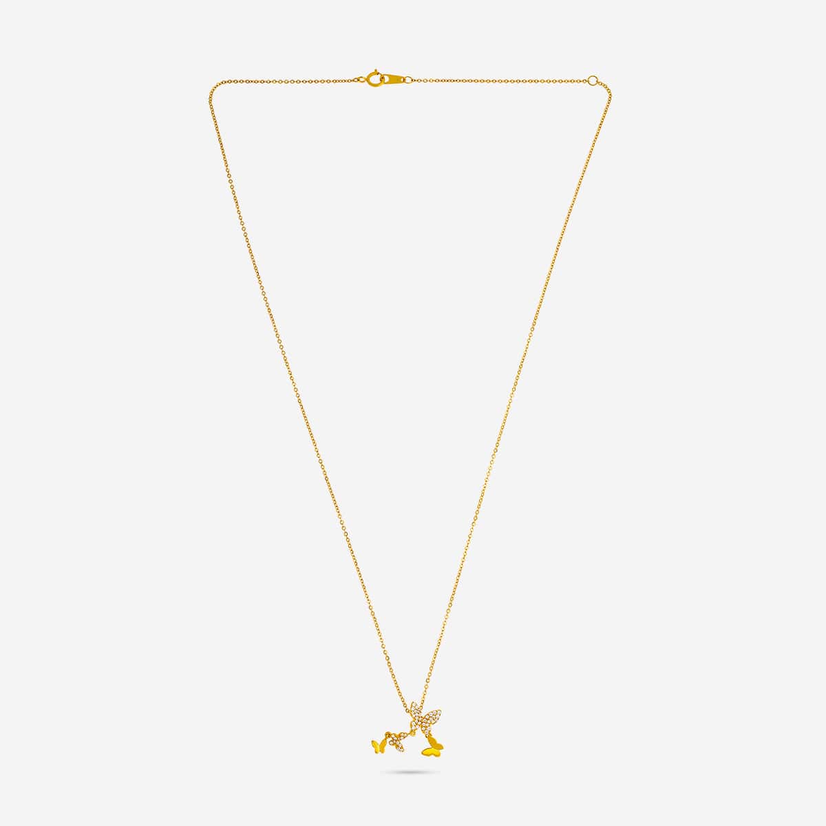 Silver Chain Pendant Earring Set 92.5 Silver Pendant with Chain and Earring Set 188233