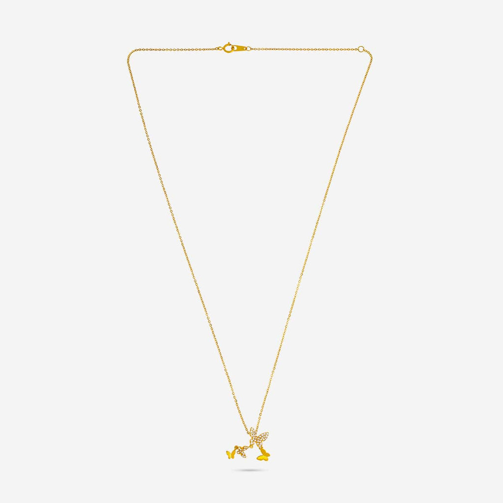 Silver Chain Pendant Earring Set 92.5 Silver Pendant with Chain and Earring Set 188233