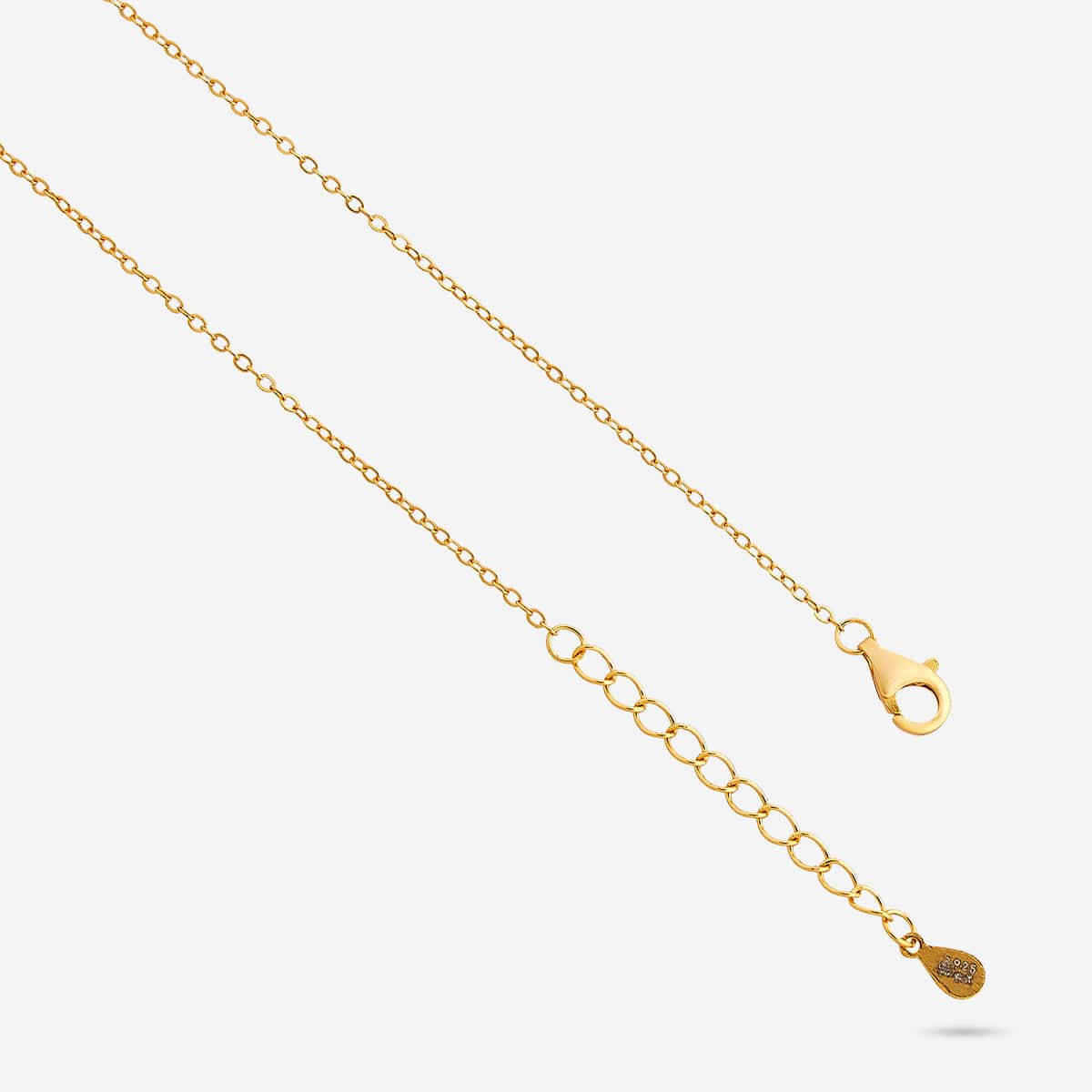 Silver Chain Pendant Earring Set 92.5 Silver Pendant With Chain and Earring Set 194150