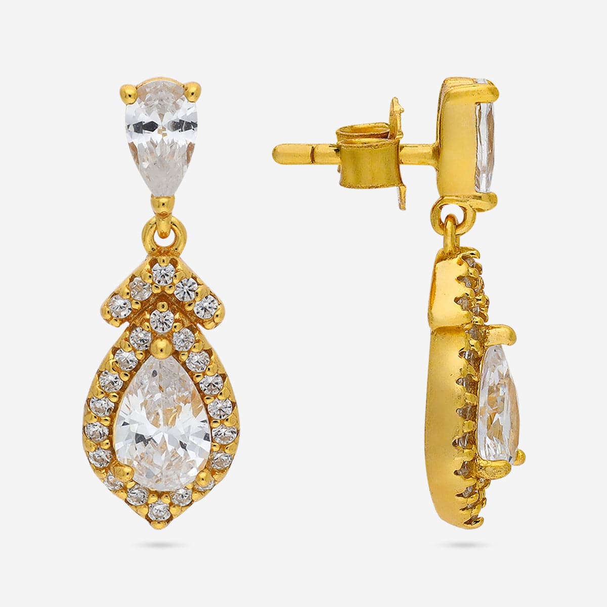 Silver Chain Pendant Earring Set 92.5 Silver Pendant With Chain and Earring Set 194150