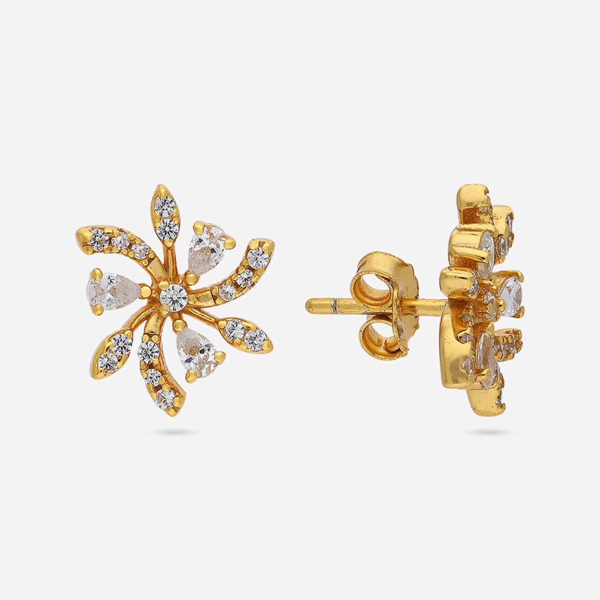 Silver Chain Pendant Earring Set 92.5 Silver Pendant With Chain and Earring Set 194165