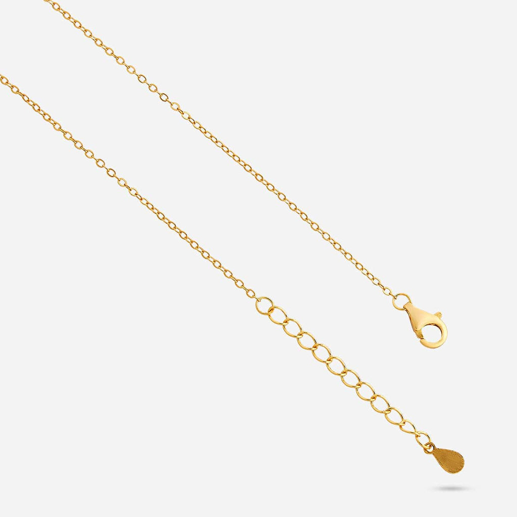 Silver Chain Pendant Earring Set 92.5 Silver Pendant With Chain and Earring Set 194168