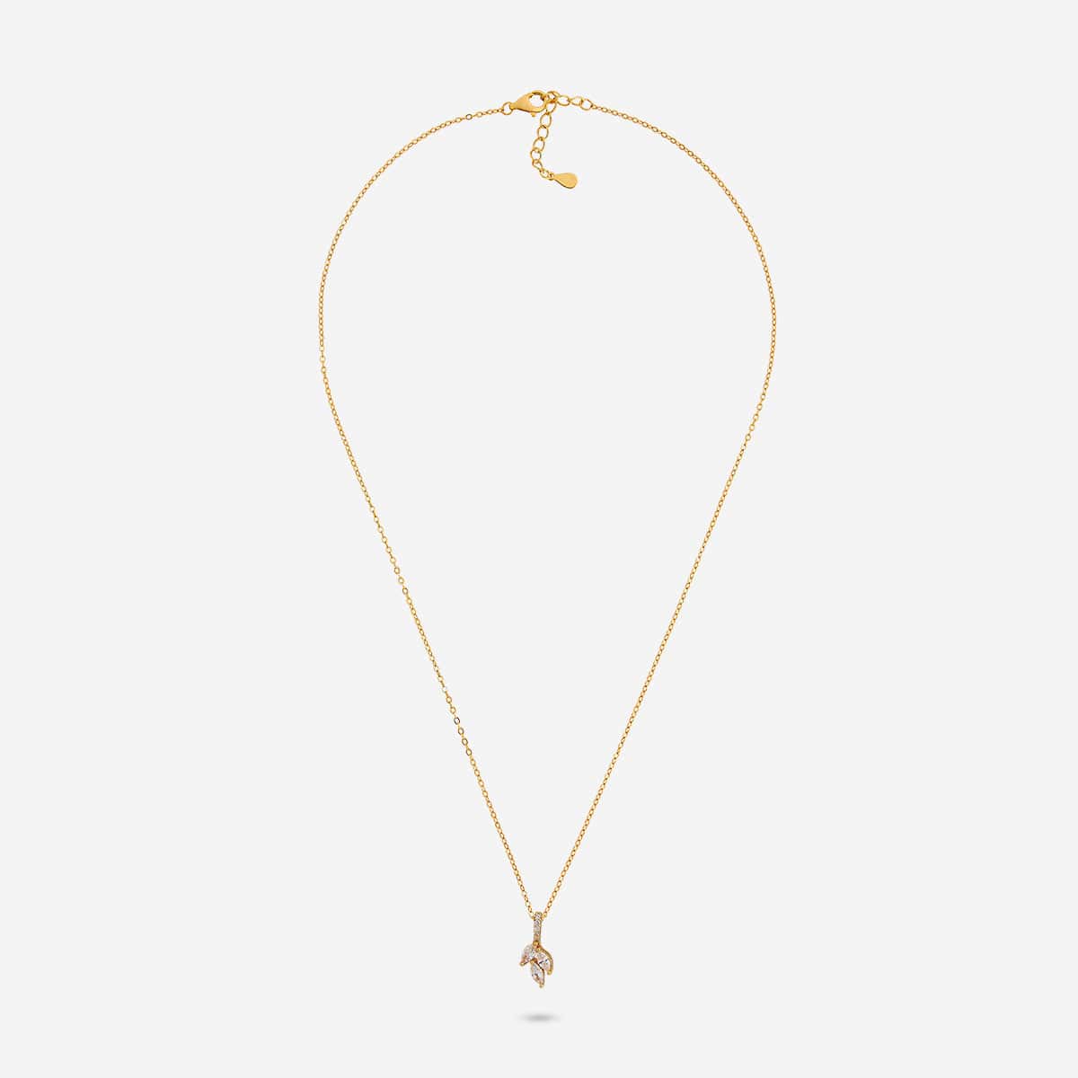 Silver Chain Pendant Earring Set 92.5 Silver Pendant With Chain and Earring Set 194168