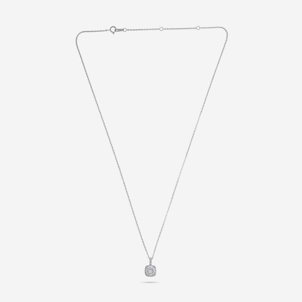 Silver Chain Pendant Earring Set 92.5 Silver Pendant with Chain and Earring Set 188216