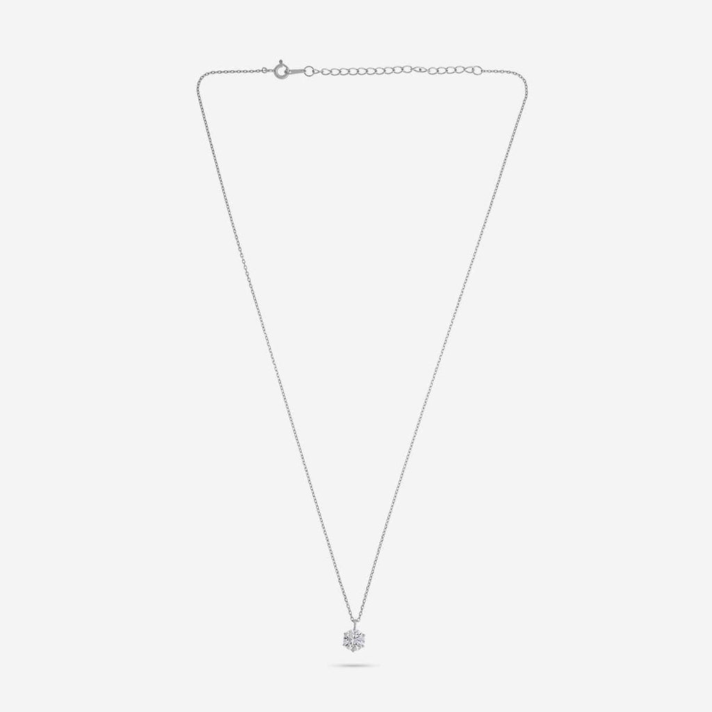 Silver Chain Pendant Earring Set 92.5 Silver Pendant with Chain and Earring Set 188218