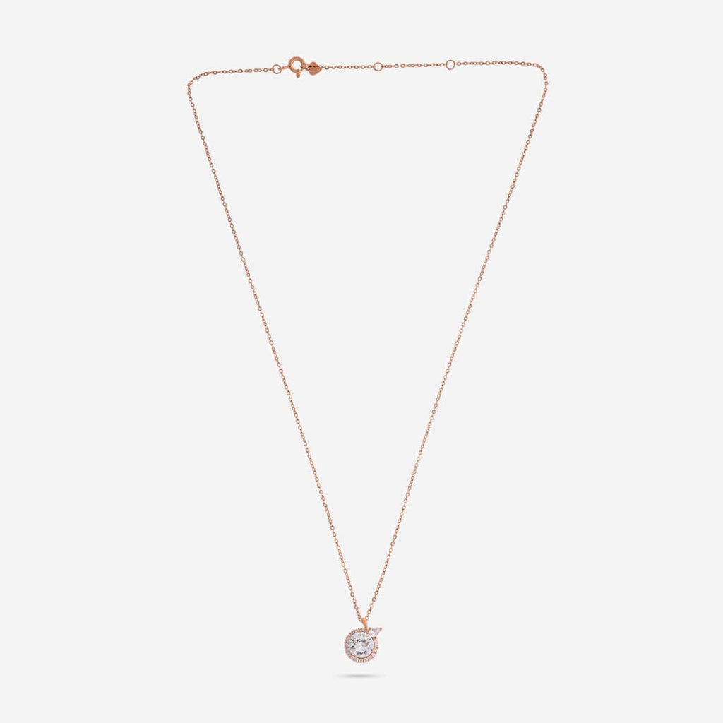 Silver Chain Pendant Earring Set 92.5 Silver Pendant with Chain and Earring Set 188236