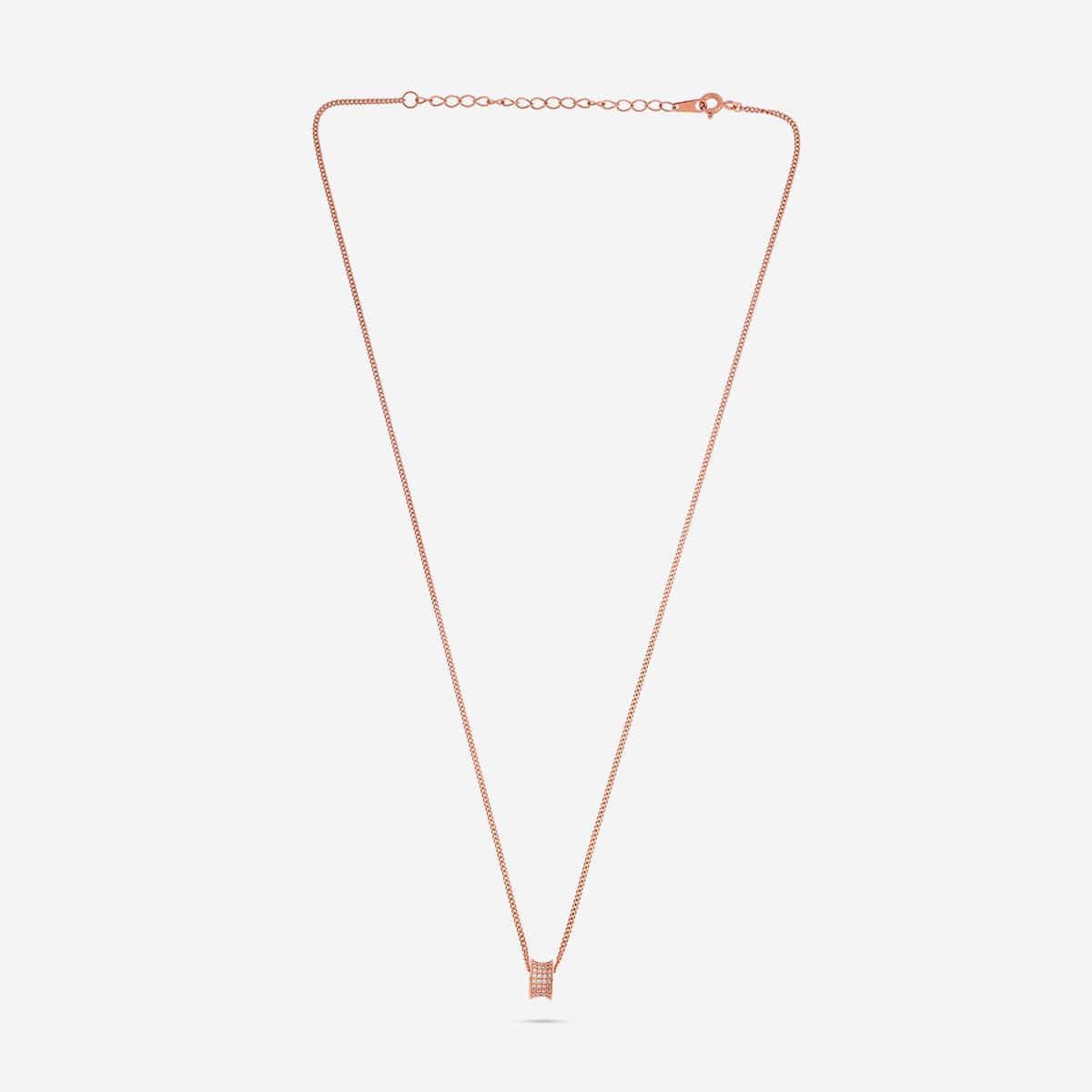 Silver Chain Pendant Earring Set 92.5 Silver Pendant with Chain and Earring Set 188237