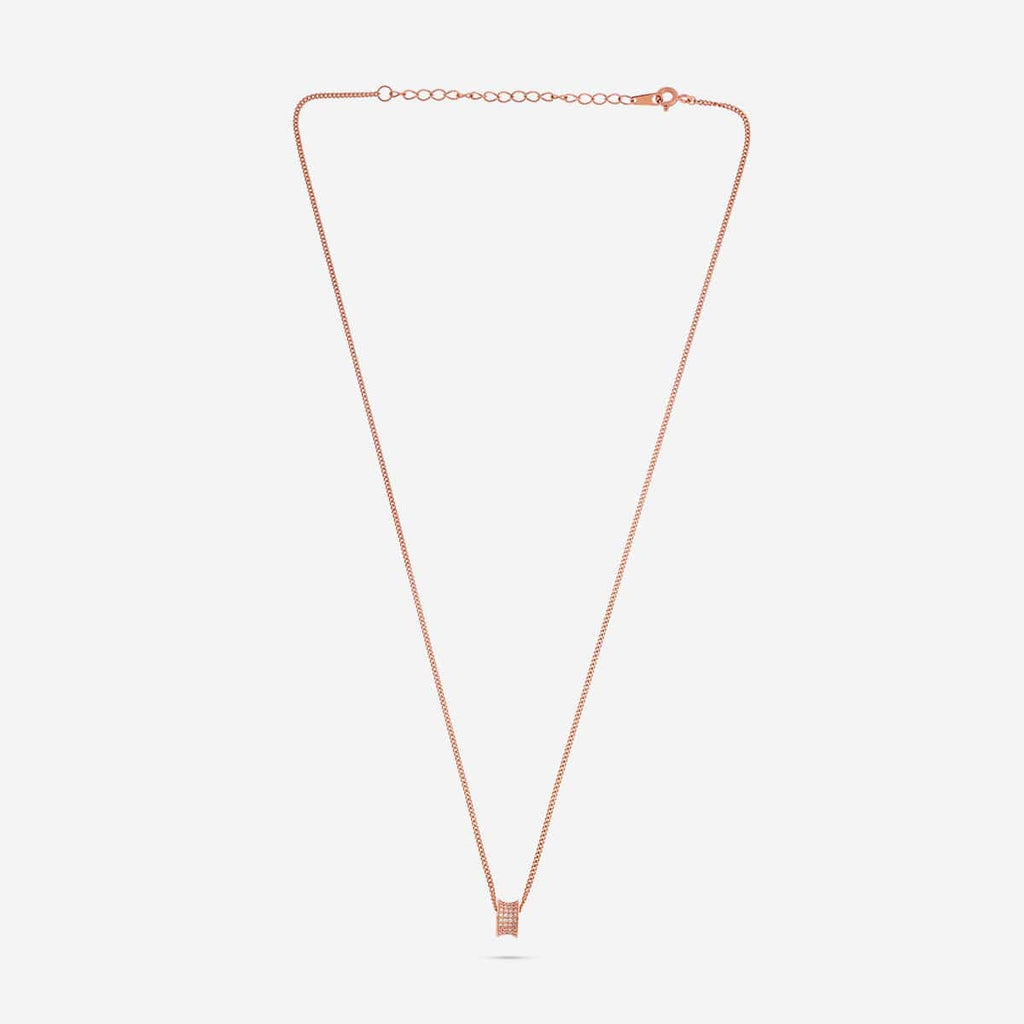 Silver Chain Pendant Earring Set 92.5 Silver Pendant with Chain and Earring Set 188237