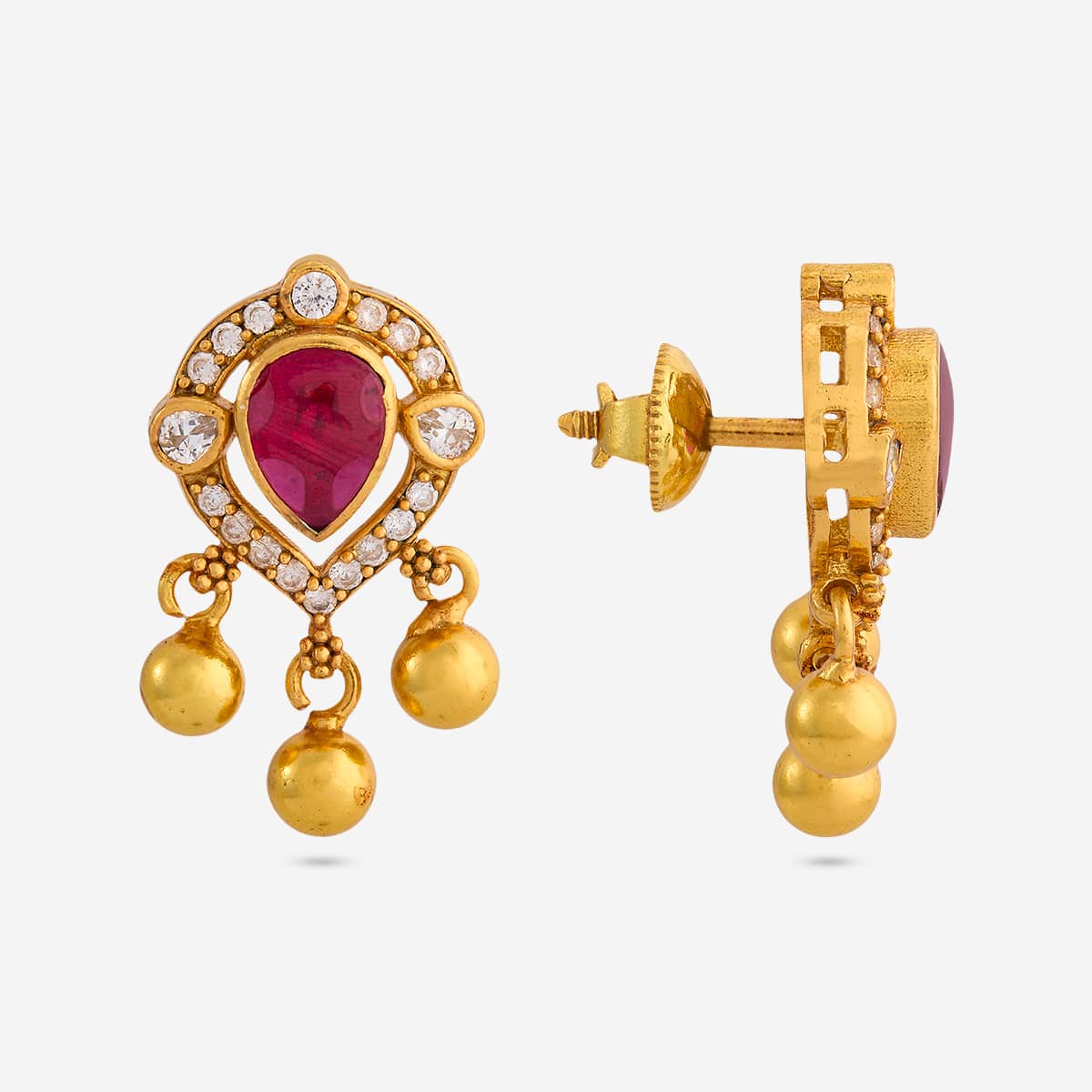 Silver Temple Pendant Earring 92.5 Silver Temple Pendant Earring 178123
