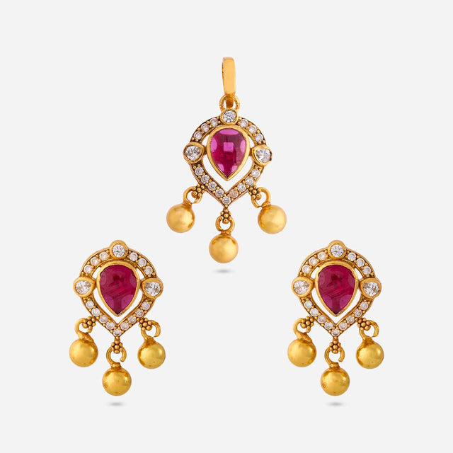 Silver Temple Pendant Earring 92.5 Silver Temple Pendant Earring 178123