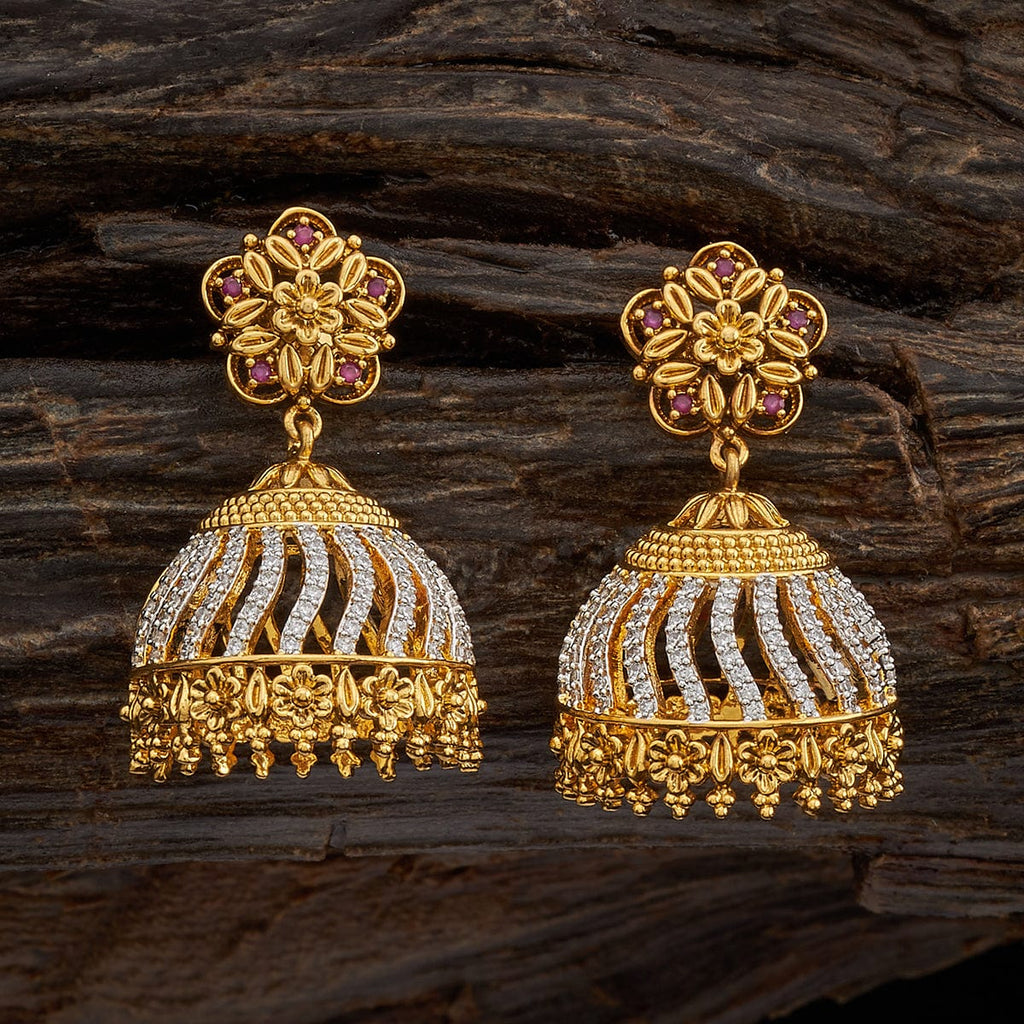 Buy Panchaloha Flower Model Impon Stone Stud Earrings for Women