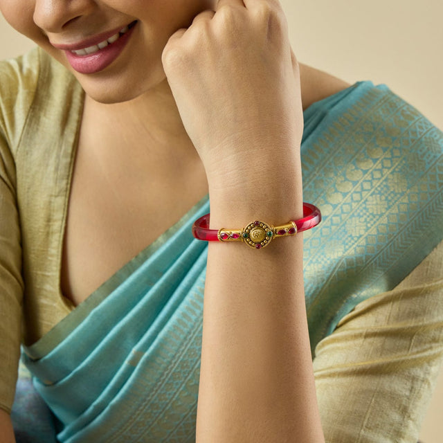 Temple Bangle Silver Temple Bangle Pendant 180476