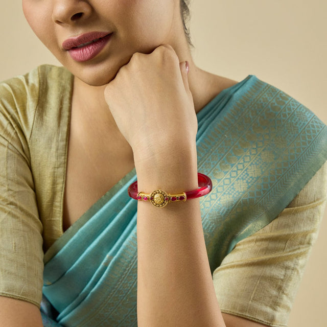 Temple Bangle Silver Temple Bangle Pendant 180473