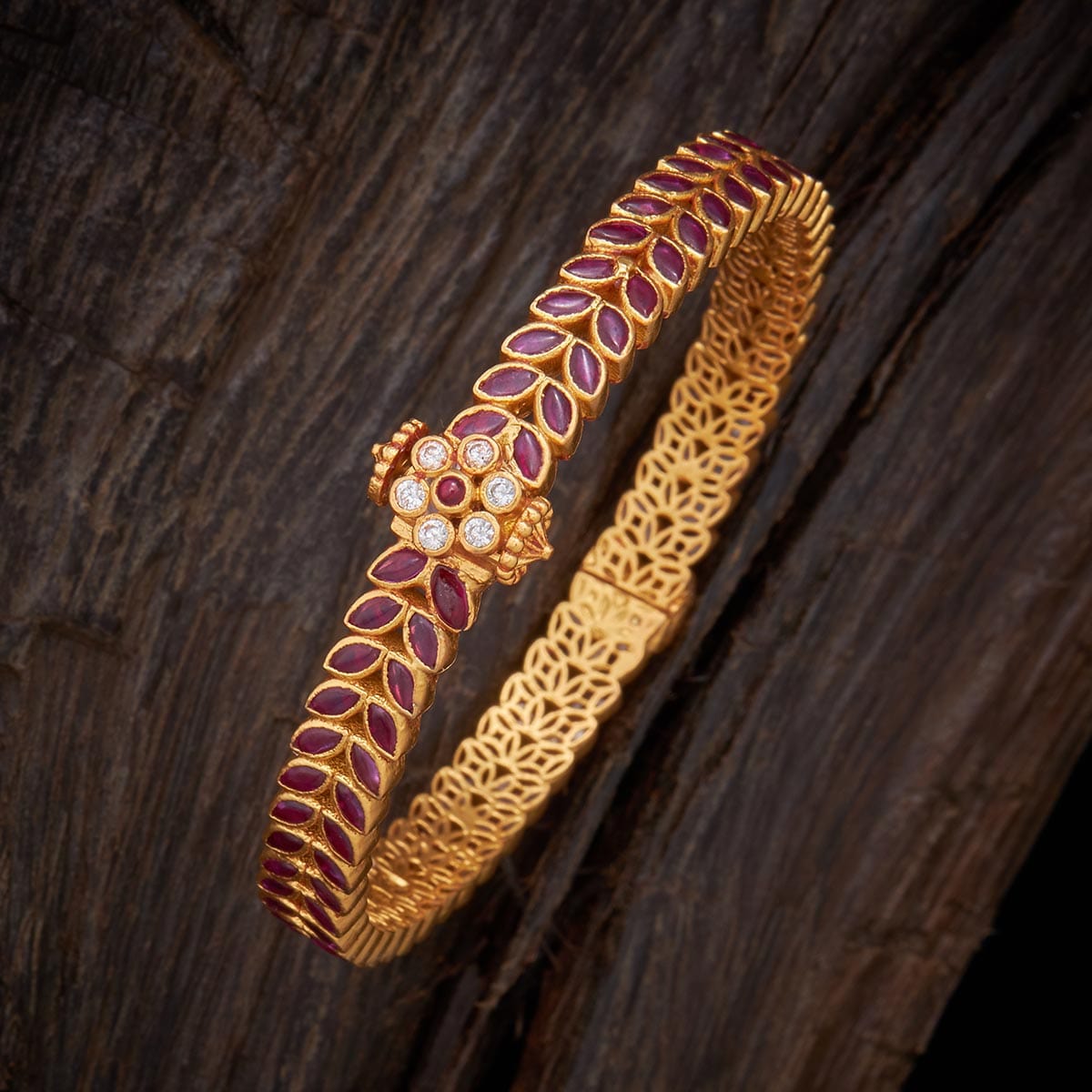 Silver Temple Bangle 134126 - Main Image