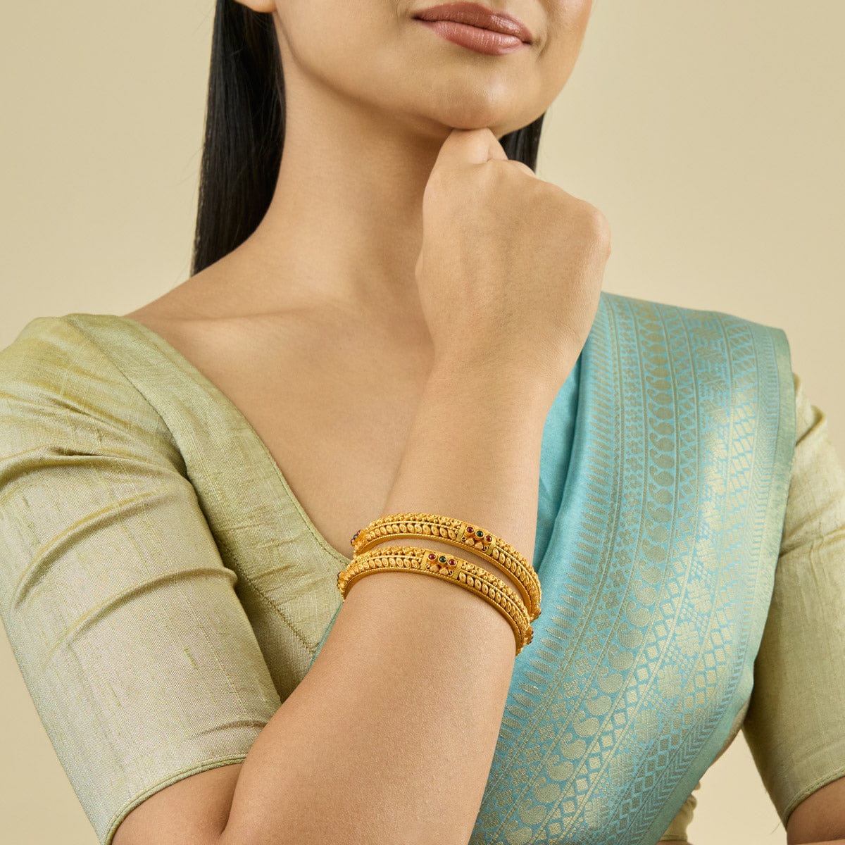 Temple Bangle Silver Temple Bangle 177482