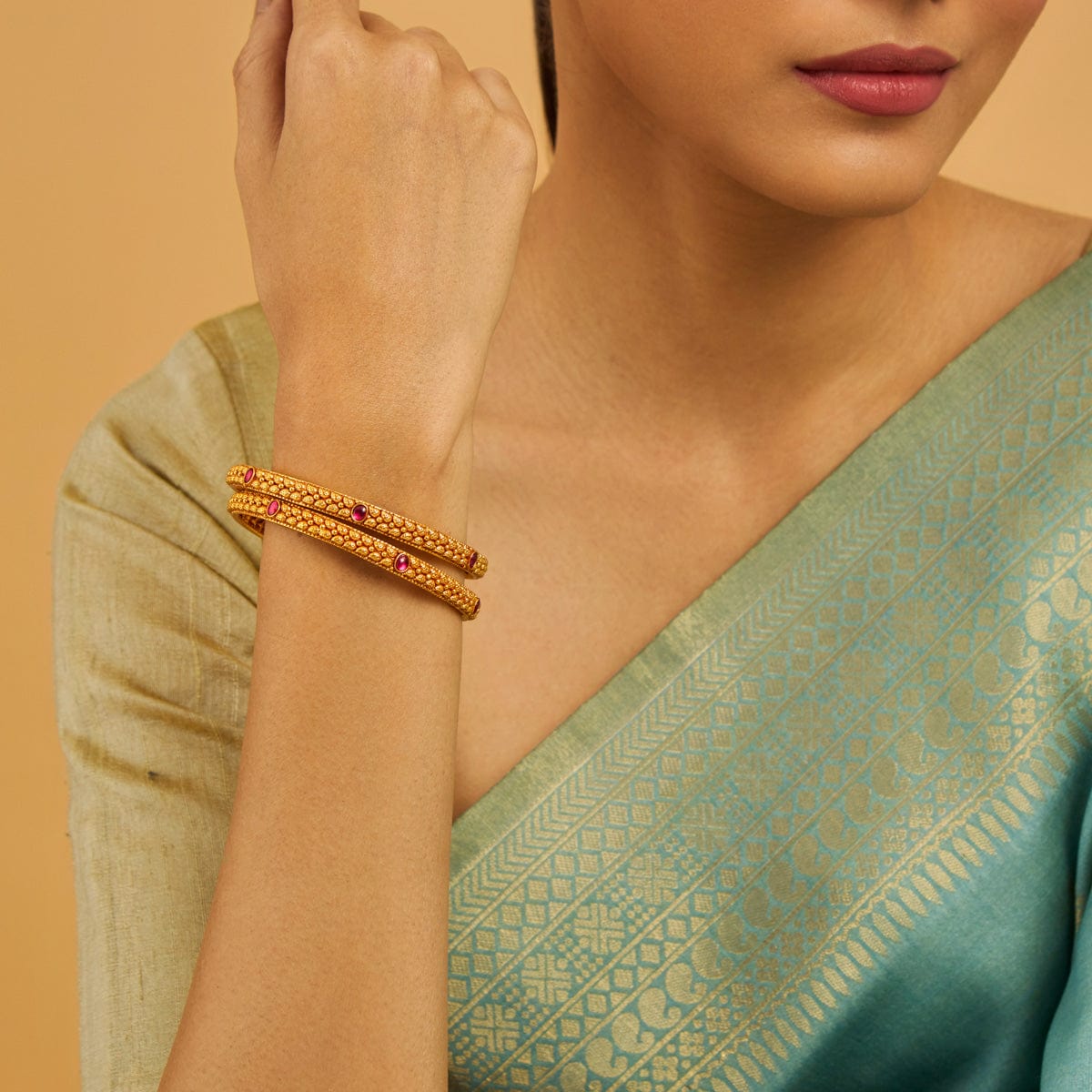 Temple Bangle Silver Temple Bangle 180413