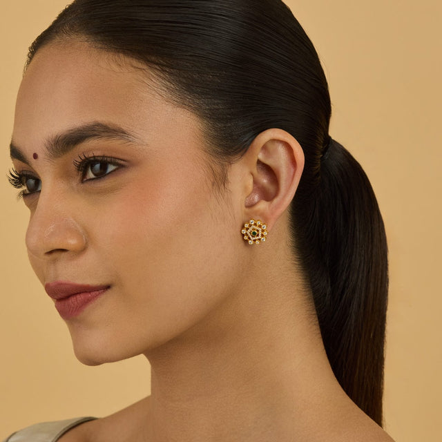 Temple Earring Silver Temple Earring 180486