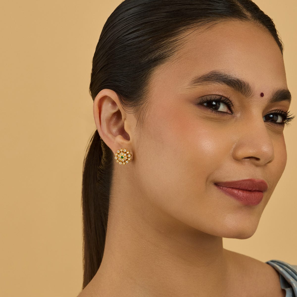 Temple Earring Silver Temple Earring 180488