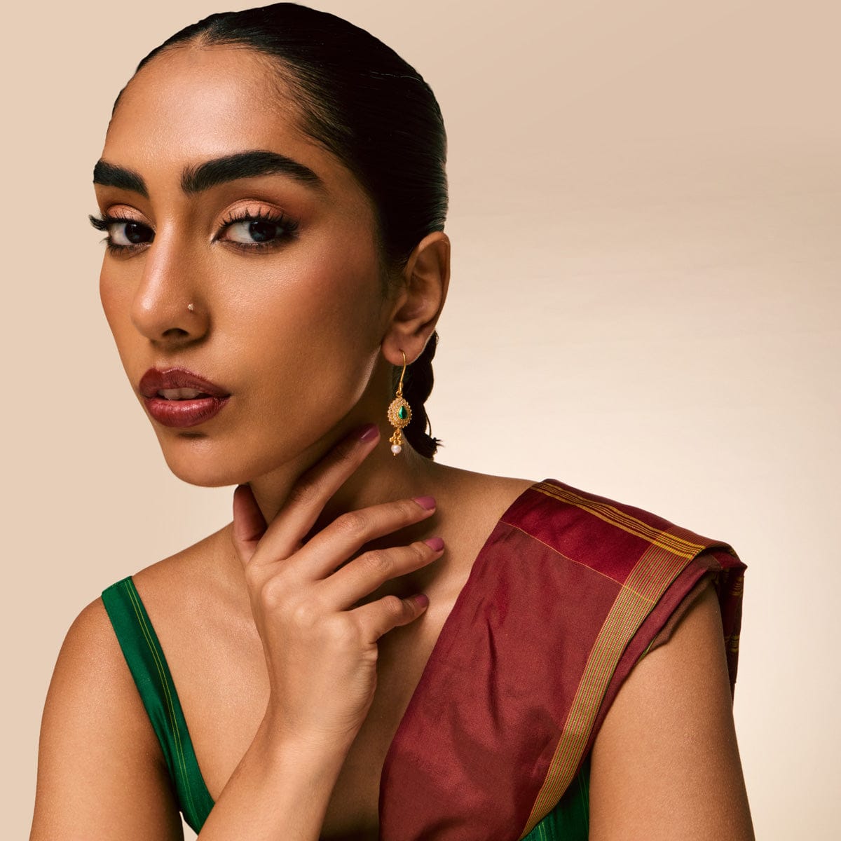 Temple Earring Silver Temple Earring 197057