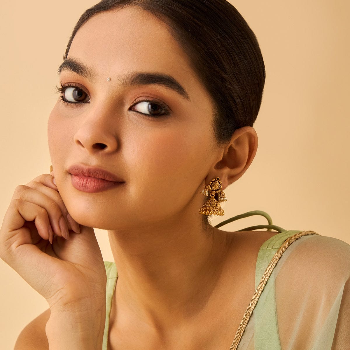 Temple Earring Silver Temple Earring 174366