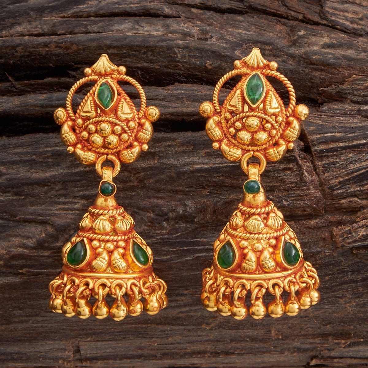 Floral Earrings From Kushal's Fashion Jewellery - South India Jewels