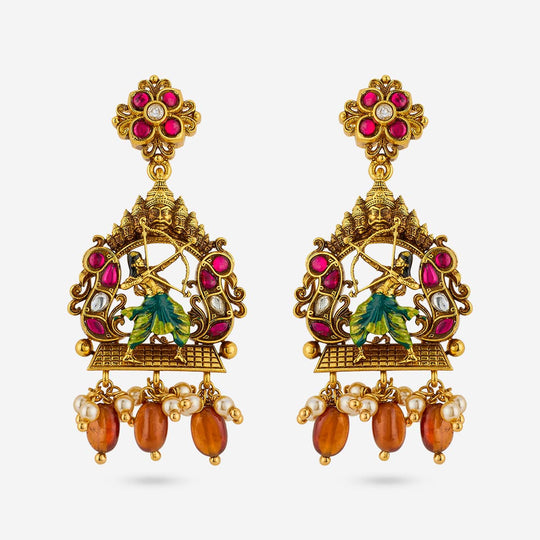 Temple Earring Silver Temple Earring 202177