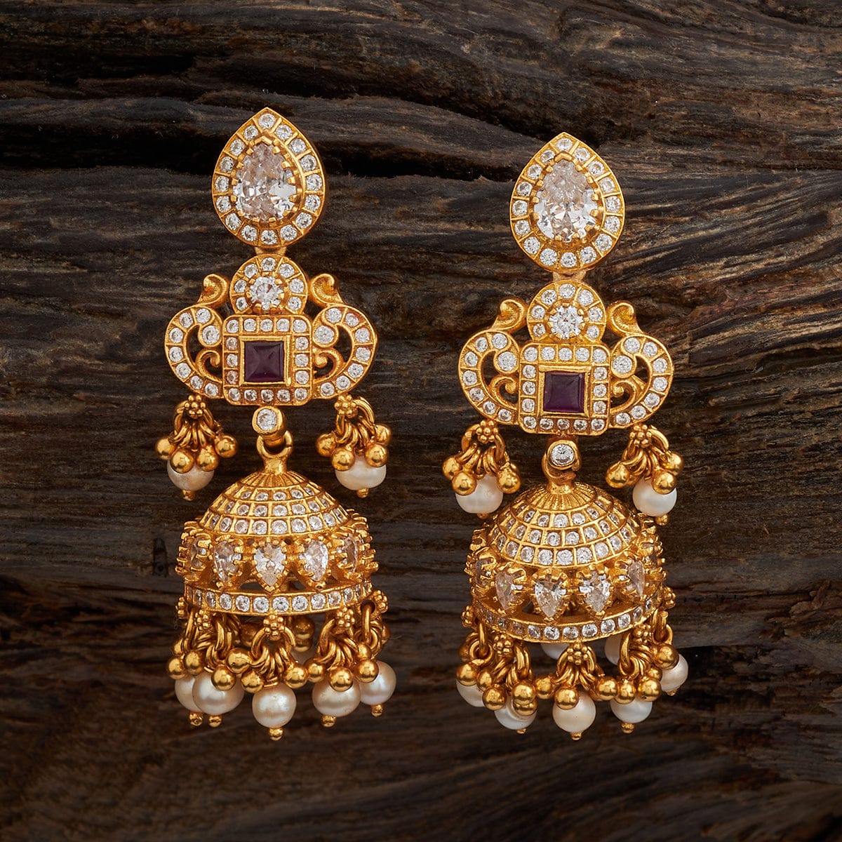 Dazzling Earrings From Kushal's Fashion Jewellery - South India Jewels