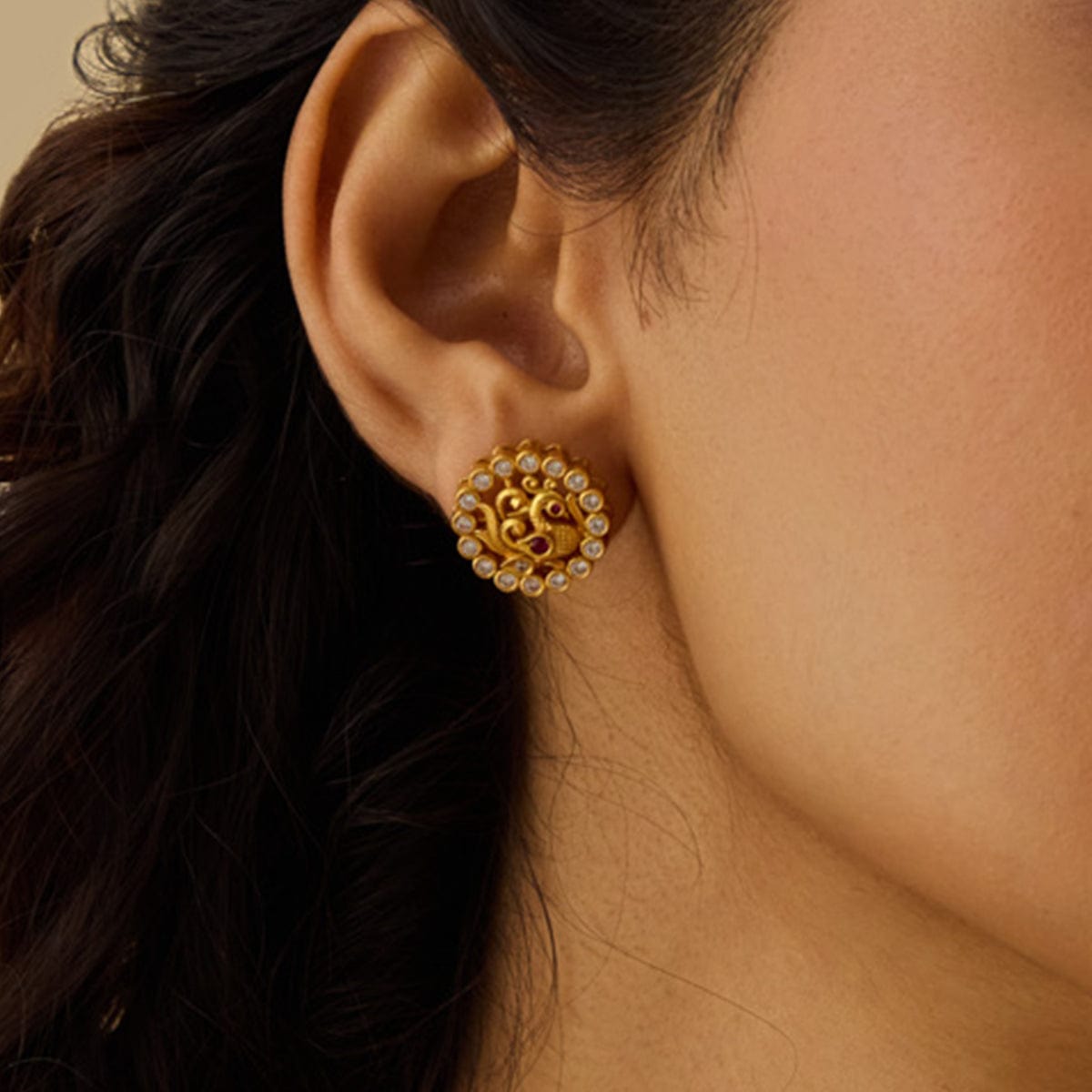 Temple Earring Silver Temple Earring 172544