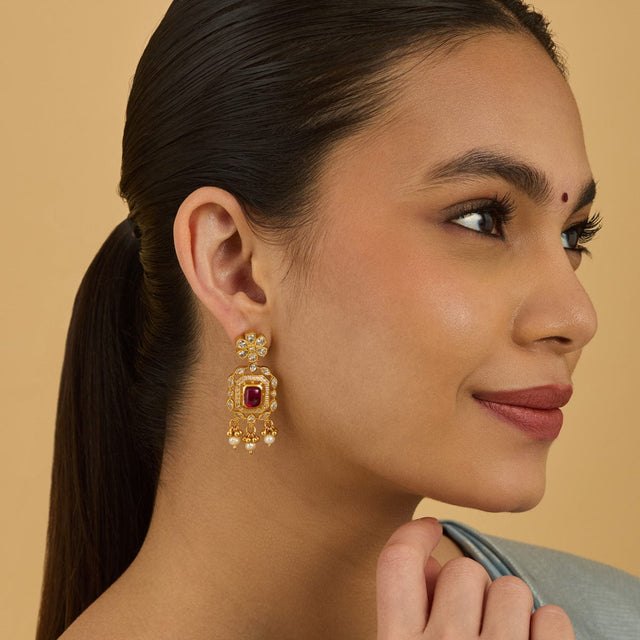Temple Earring Silver Temple Earring 174345
