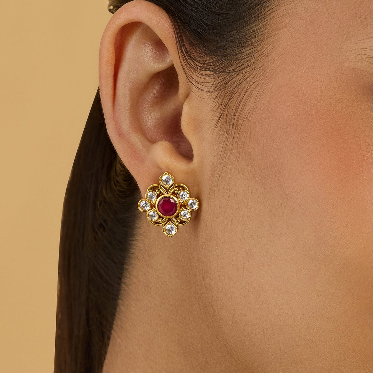 Temple Earring Silver Temple Earring 179736