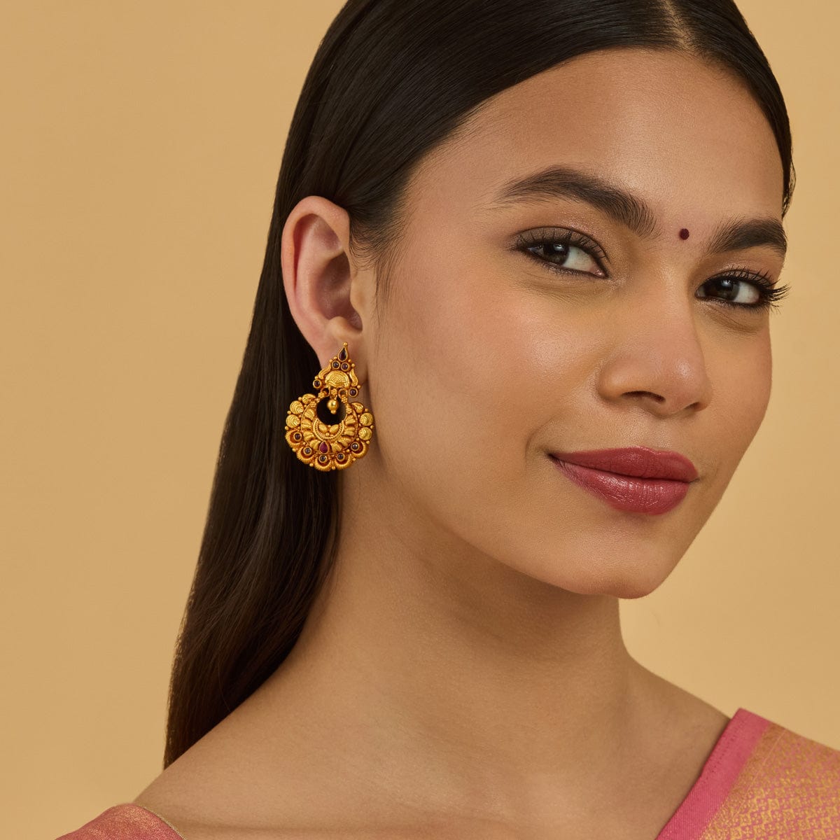 Temple Earring Silver Temple Earring 180400