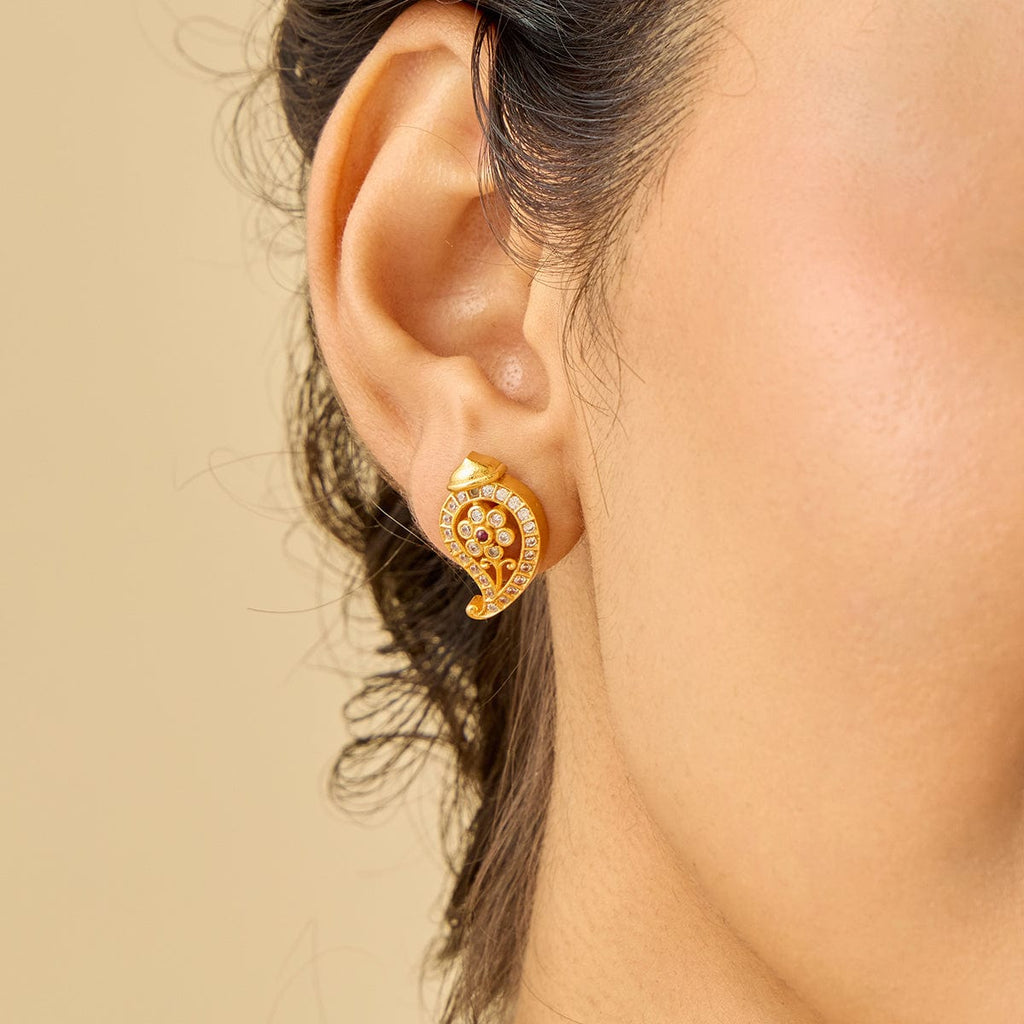 Temple Earring Silver Temple Earring 186504