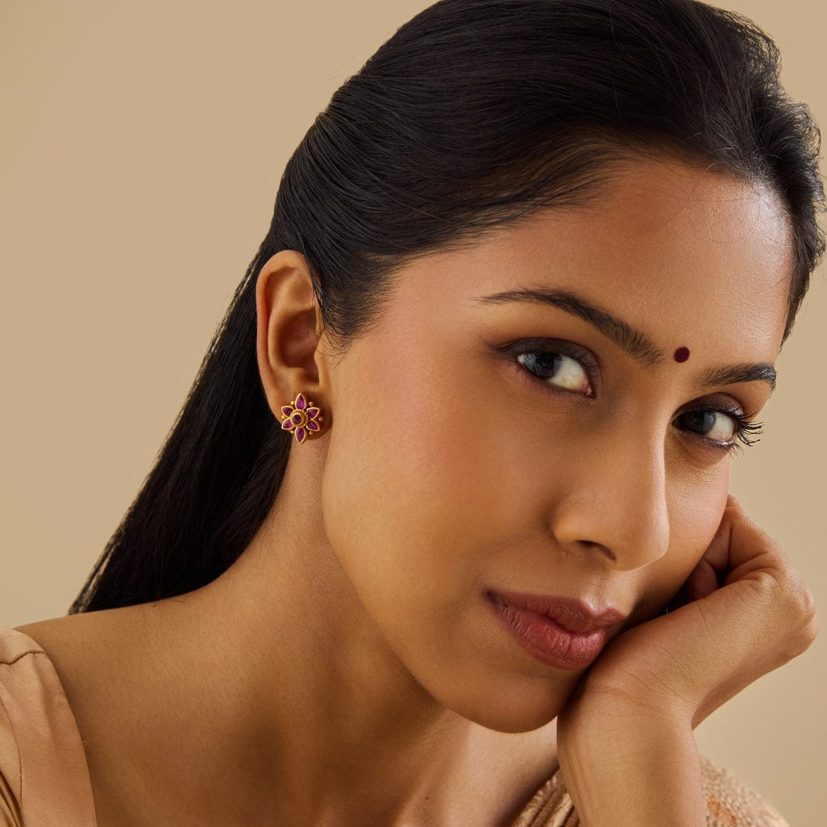 Temple Earring Silver Temple Earring 132191