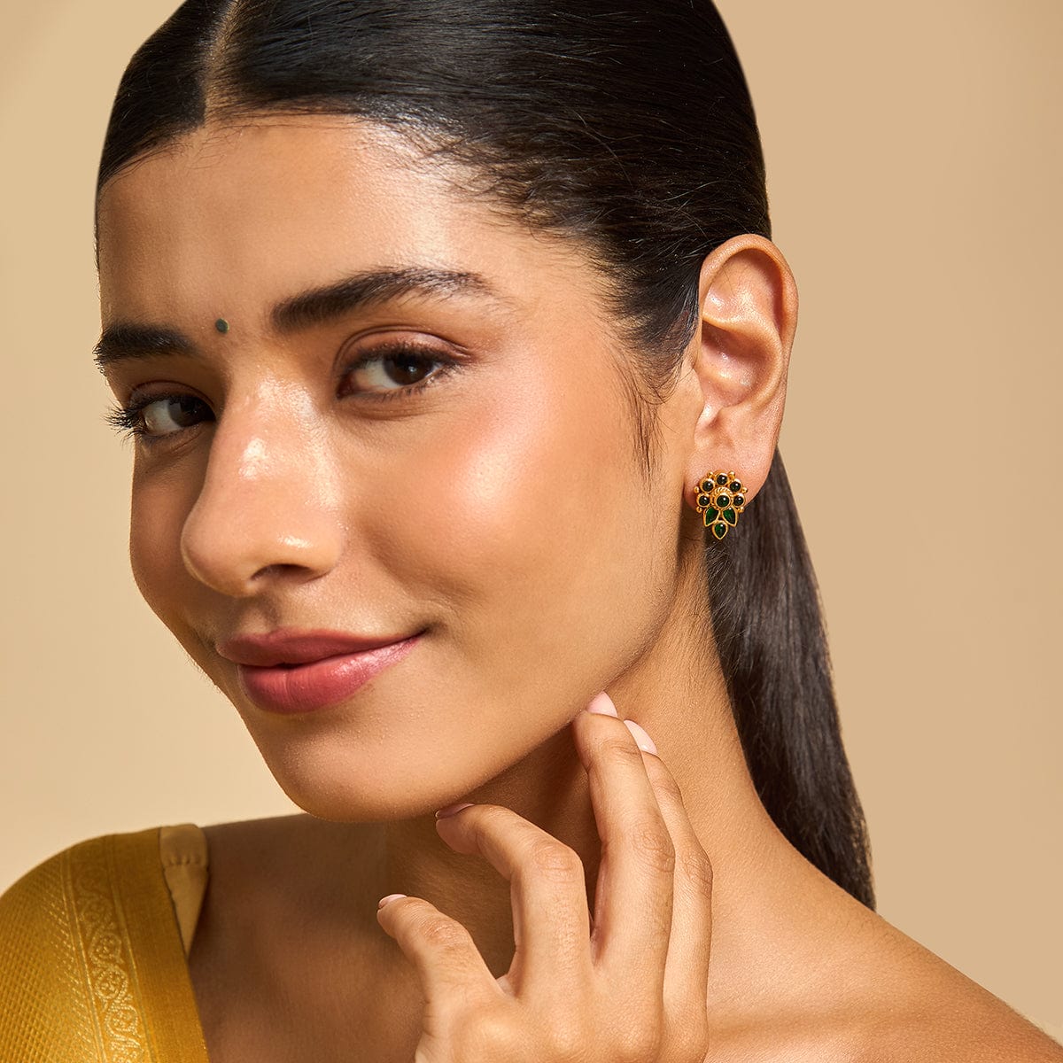 Temple Earring Silver Temple Earring 156748