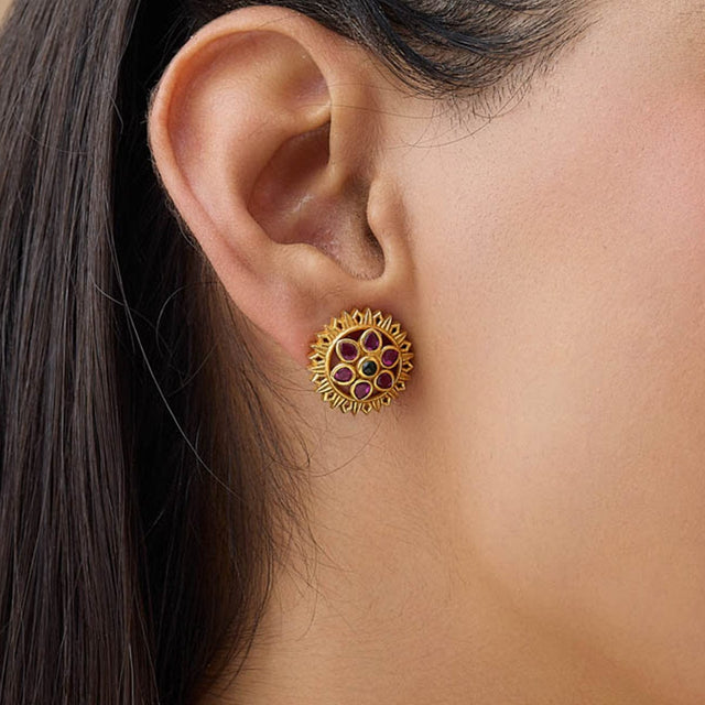 Temple Earring Silver Temple Earring 157359