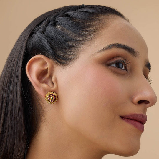 Temple Earring Silver Temple Earring 157359