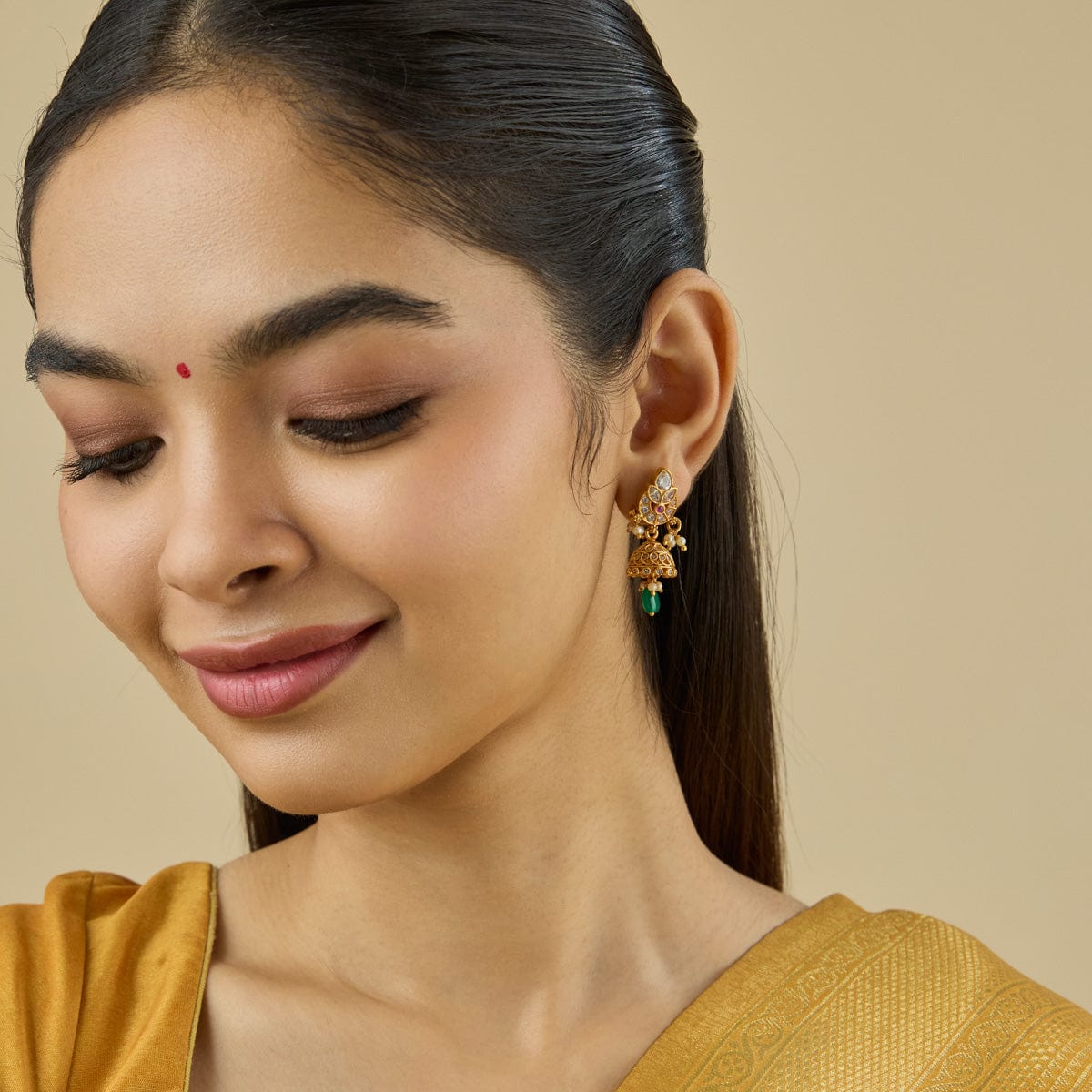 Temple Earring Silver Temple Earring 158770