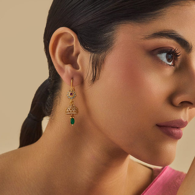 Temple Earring Silver Temple Earring 173396